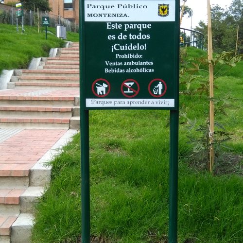 Señalización Parque Monteniza